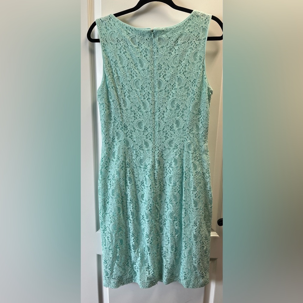 Lauren Ralph Lauren Sleeveless Lace Sheath Midi Dress - Picture 6 of 7